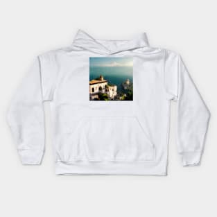 Golden sun on the Amalfi Coast Kids Hoodie